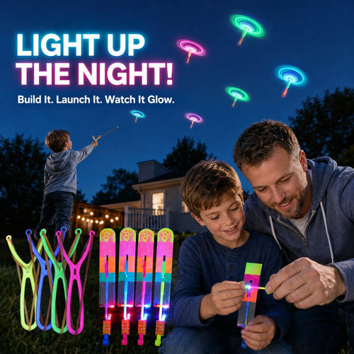 Illuminated Slingshot Flying Arrow