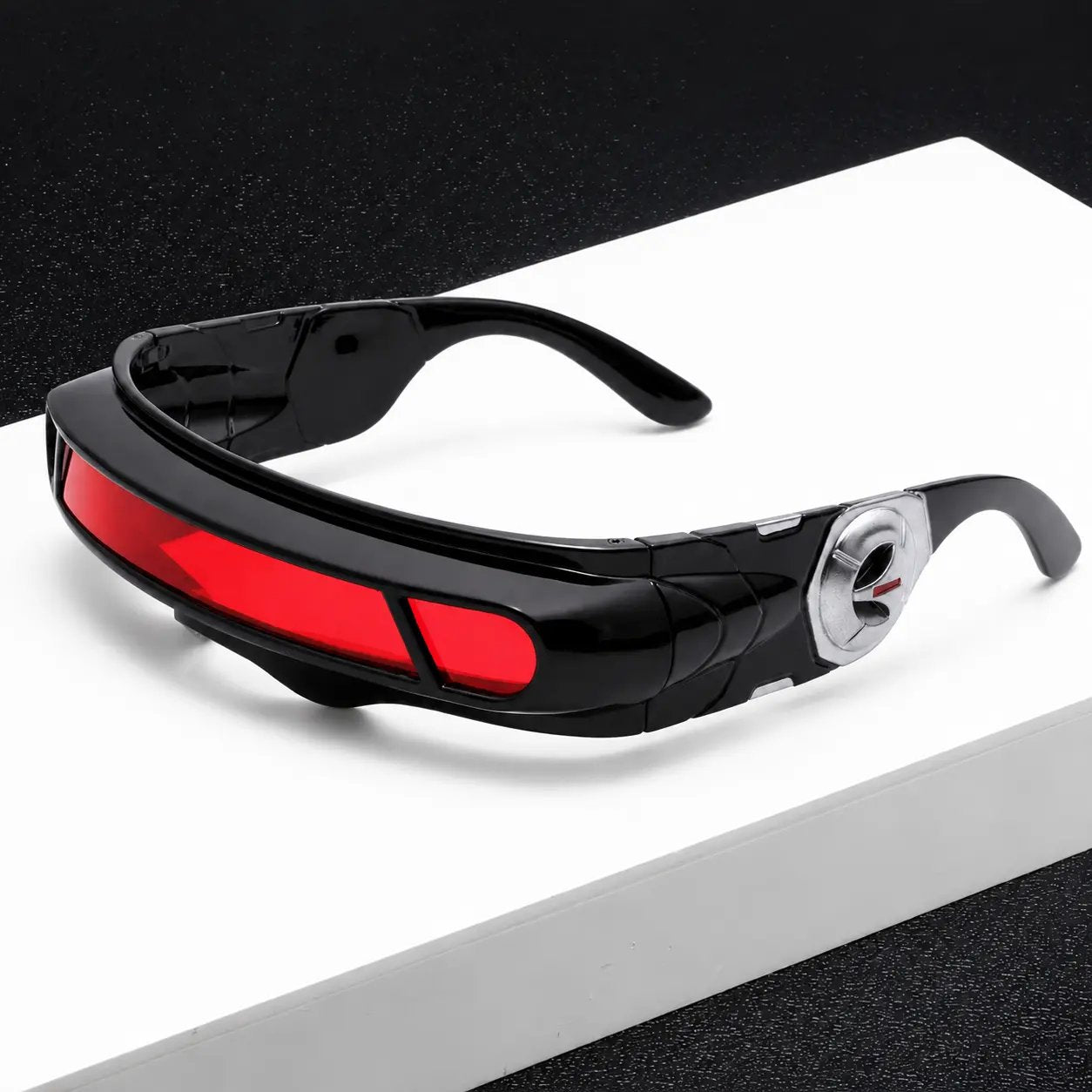 X-Energy Cyberpunk Future Hero Visor Sunglasses, Cosplay Eyewear for Festival Party Game