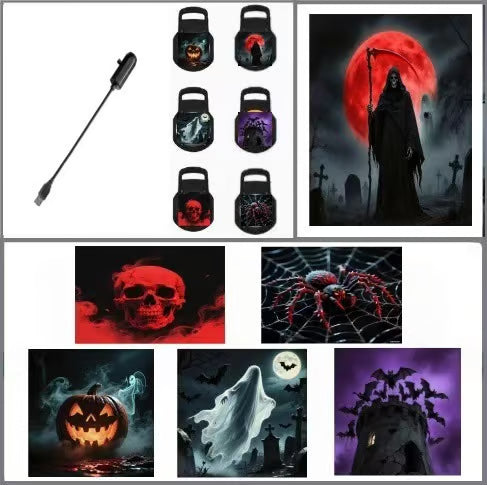 🎃HOT SALE 50% OFF👻Plug-&-Play Halloween HD Star Projector, Spooky Night Light for Room Party Decor