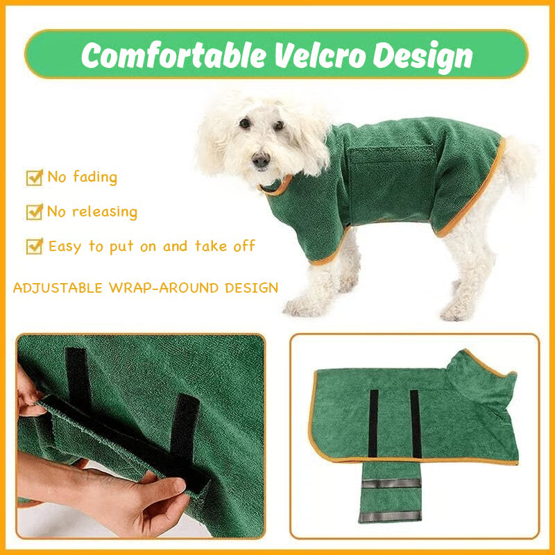 Super Absorbent Dog Drying Robe