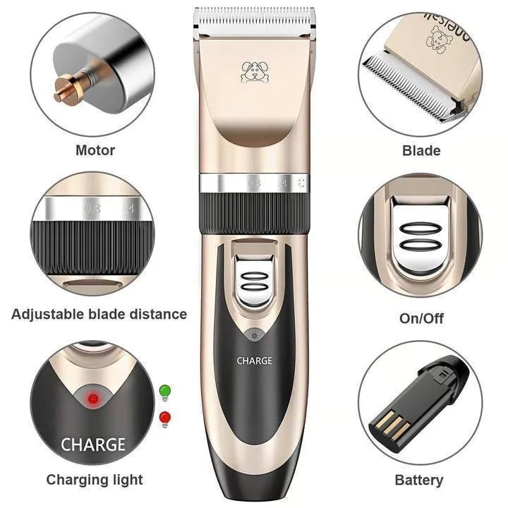 Silent Pro Cordless Pet Clipper Kit