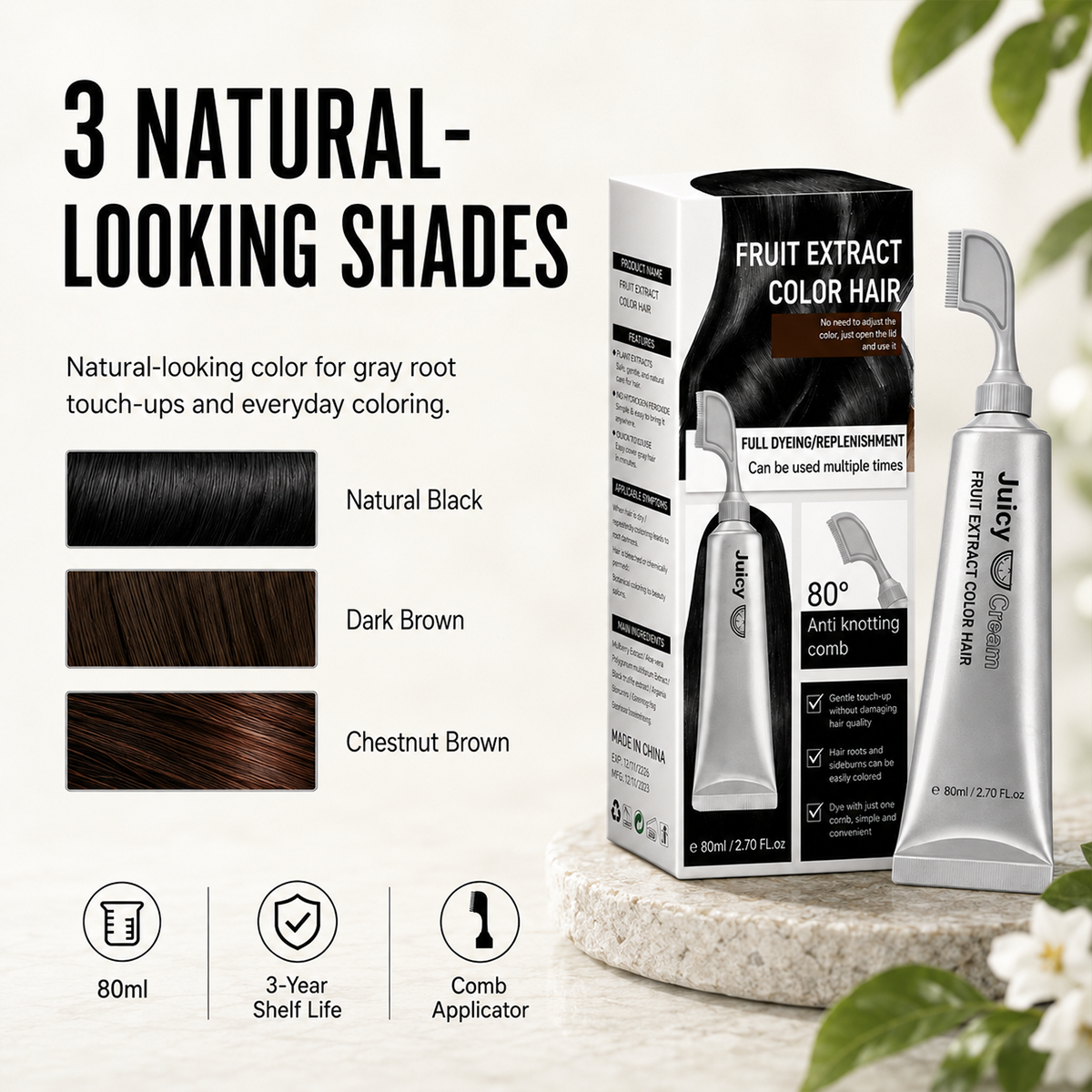 ⭐2026 USA Sale: Up to 50% OFF -🌿Hair Dye Cream for Gray Coverage – Salon-Quality Color At Home