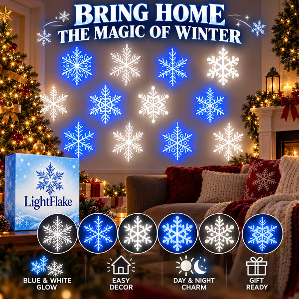 🔥Today 50% OFF🔥 - ❄️12PCS LED Snowflake Wall Lights – Peel & Stick Winter Wonderland Christmas Decor🎄