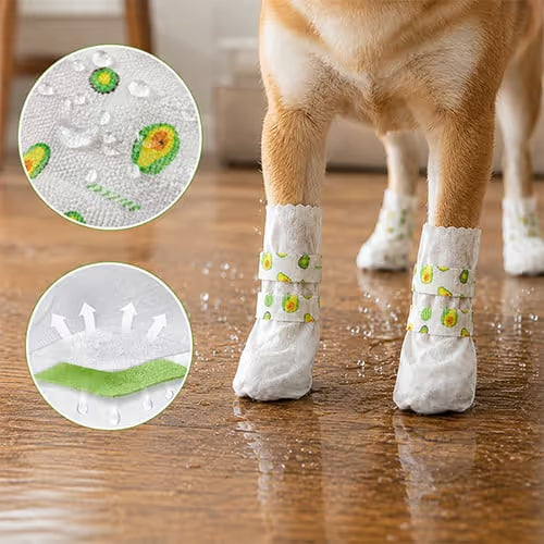 🐾🐕Waterproof Anti-Slip Disposable Pet Foot Covers - 1 Pack (20pcs)🎁