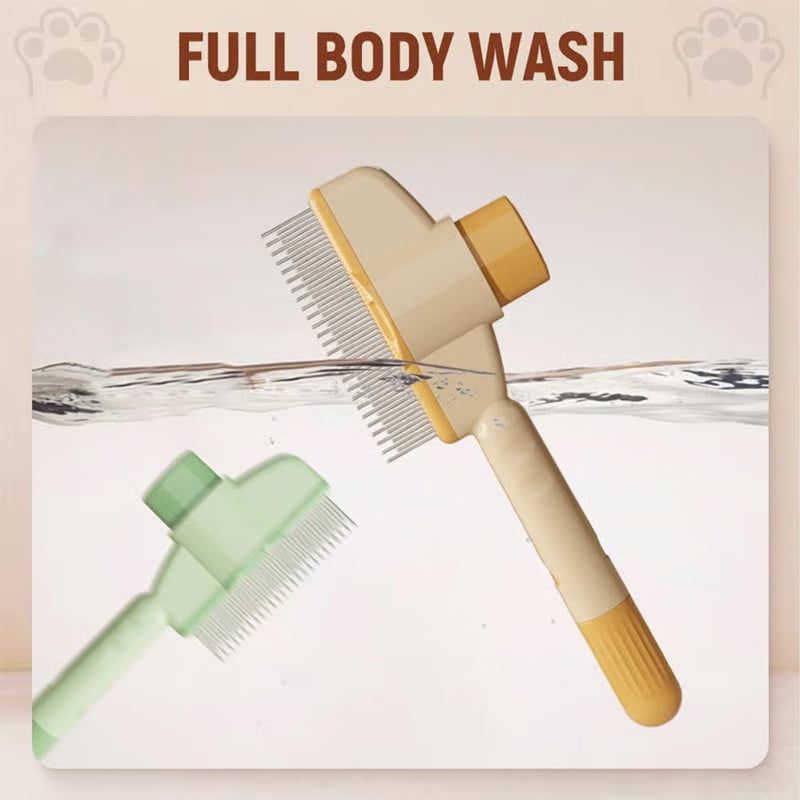 Self-Cleaning Pet Flea Comb & Grooming Brush