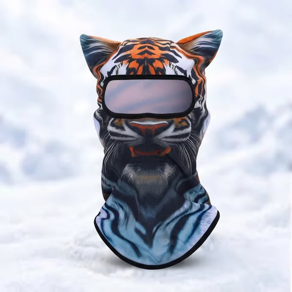 🐱✨3D Cat Ski Mask with Ears – 🤣Funny Windproof Balaclava for Skiing & Festivals