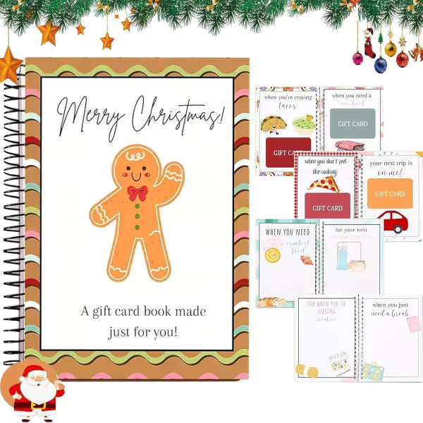 🎄💝 Christmas Gift Card Book — 12 Pages of Holiday Surprises 🎁
