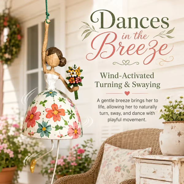 💃 🌸 Let Your Space Dance — 🎐 ✨ Whimsical Dancing Lady Hanging Ornament