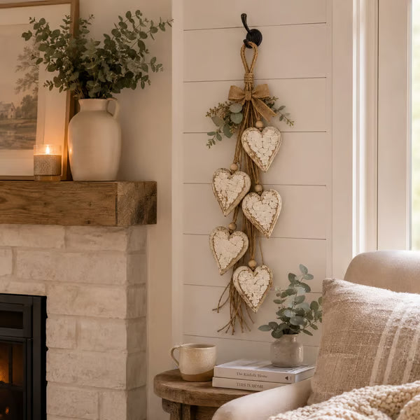 🌊🤎Hanging Heart Wall Decor