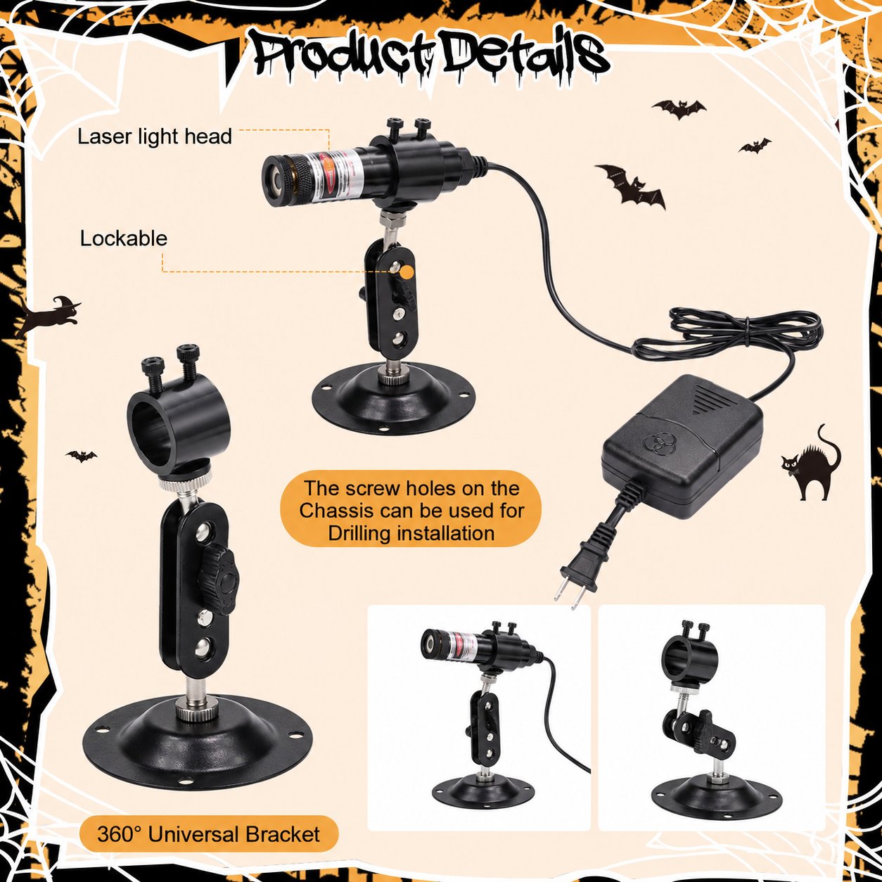 ⭐2026 USA Sale: Up to 50% OFF -🎃Green Swamp Module / Vertical Laser Projector for Halloween