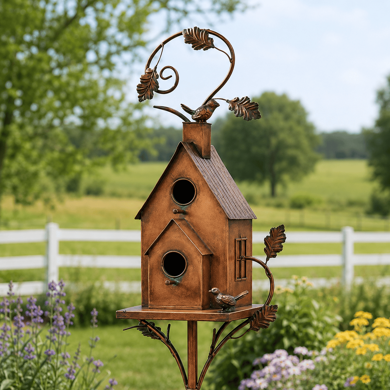 ⭐2026 USA Sale: Up to 50% OFF -🎉100% meticulously handcrafted iron birdhouse|✅Easy to assemble ✅Sturdiness ✅Craftsmanship