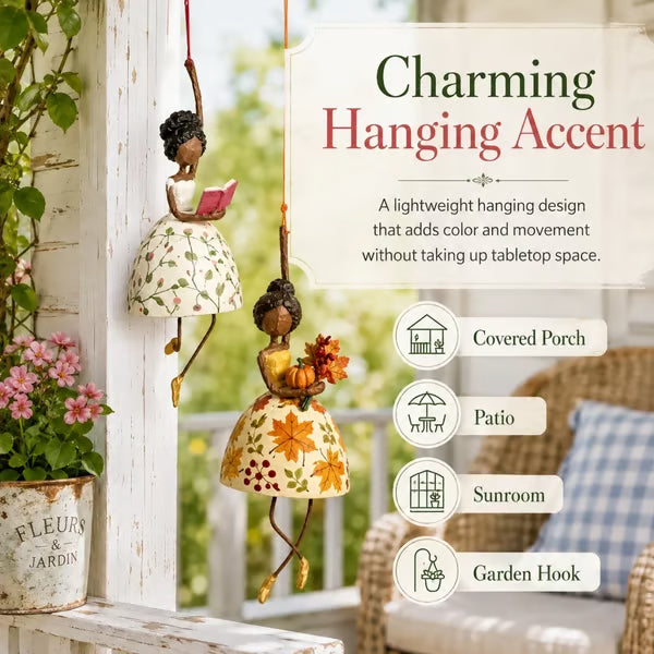 💃 🌸 Let Your Space Dance — 🎐 ✨ Whimsical Dancing Lady Hanging Ornament
