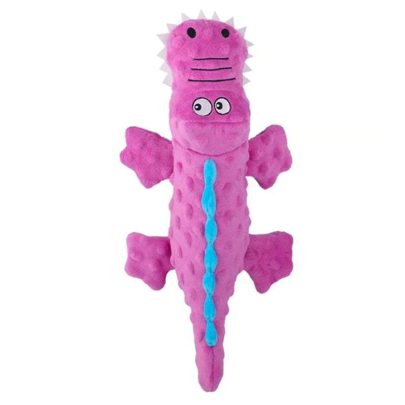 Squeaky Crocodile Plush Dog Toy for Aggressive Chewers