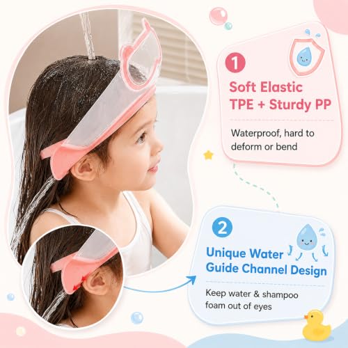 👶 Adjustable Baby Shampoo Visor – No More Water & Shampoo In Little Eyes 🛁