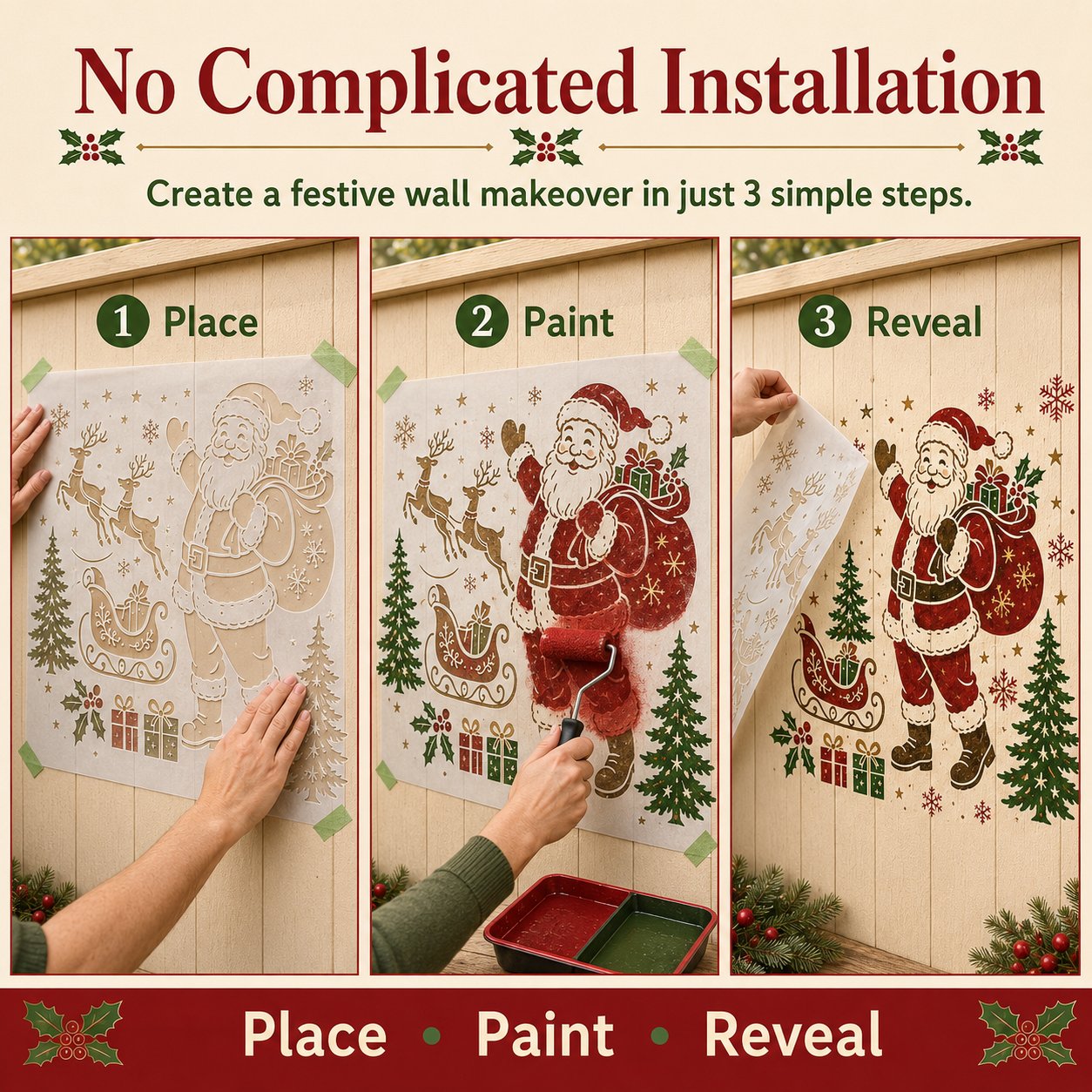 🌿 Garden Wall StencilTM Collection - ✨Make your walls look lively and not monotonous