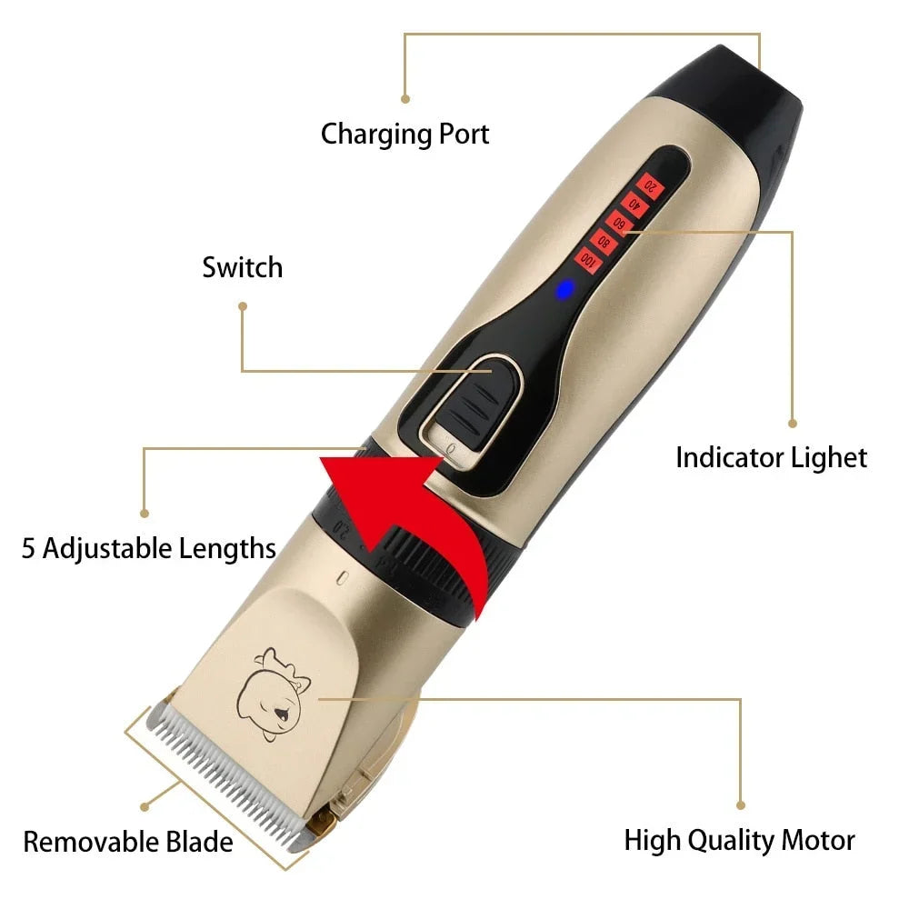 Silent Pro Cordless Pet Clipper Kit