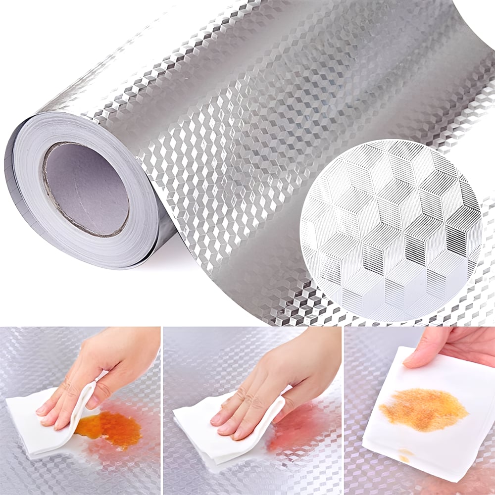 Peel & Stick Kitchen Oil Splash Guard – Waterproof Stove & Wall Protector for Easy Cleaning