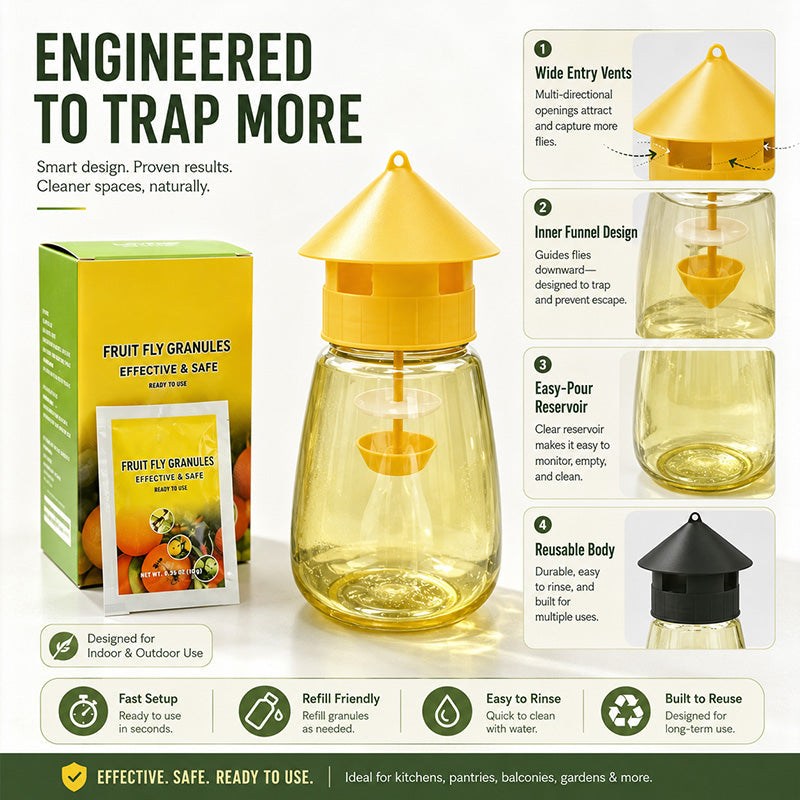 ⭐2026 USA Sale: Up to 50% OFF -🔥 Indoor and Outdoor Hanging Fly Trap