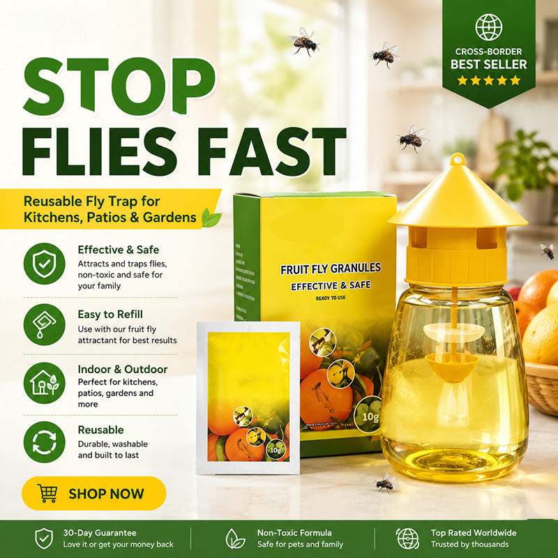 ⭐2026 USA Sale: Up to 50% OFF -🔥 Indoor and Outdoor Hanging Fly Trap