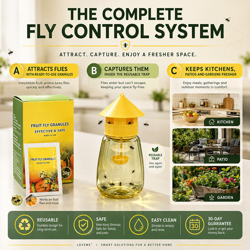 ⭐2026 USA Sale: Up to 50% OFF -🔥 Indoor and Outdoor Hanging Fly Trap