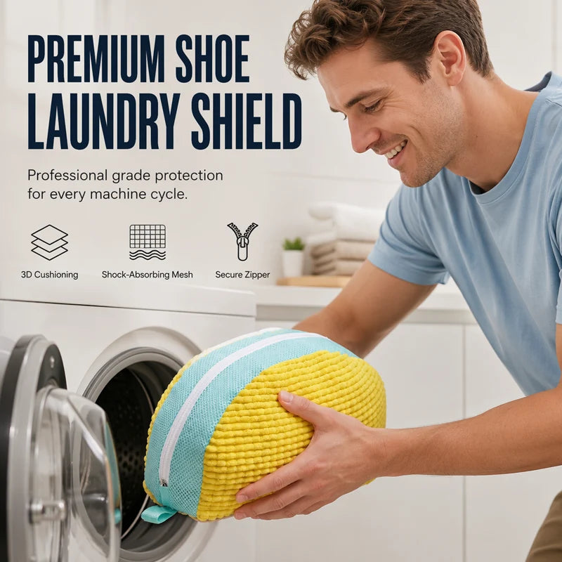 🧺 Reusable Shoe Washing Machine Bag — Protect & Clean Your Shoes 👟